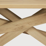 Mikado dining table - oak - rectangular White Cliff Studio Dining Table