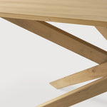 Mikado dining table - oak - rectangular White Cliff Studio Dining Table