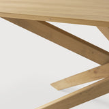 Mikado dining table - oak - rectangular White Cliff Studio Dining Table