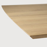 Mikado dining table - oak - rectangular White Cliff Studio Dining Table