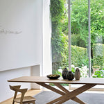 Mikado dining table - oak - rectangular White Cliff Studio Dining Table