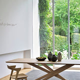 Mikado dining table - oak - rectangular White Cliff Studio Dining Table