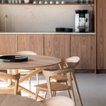 Mikado dining table - oak - round White Cliff Studio Dining Table
