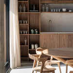 Mikado dining table - oak - round White Cliff Studio Dining Table