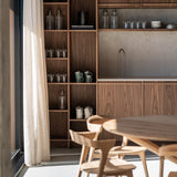 Mikado dining table - oak - round White Cliff Studio Dining Table