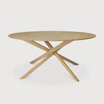 Mikado dining table - oak - round White Cliff Studio Dining Table