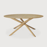Mikado dining table - oak - round White Cliff Studio Dining Table