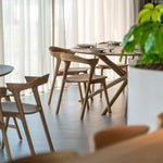 Mikado dining table - oak - round White Cliff Studio Dining Table