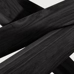 Mikado dining table - varnished oak - black - oval White Cliff Studio Dining Table