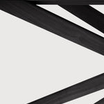 Mikado dining table - varnished oak - black - oval White Cliff Studio Dining Table