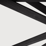 Mikado dining table - varnished oak - black - oval White Cliff Studio Dining Table