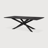 Mikado dining table - varnished oak - black - rectangular White Cliff Studio Dining Table