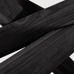 Mikado dining table - varnished oak - black - rectangular White Cliff Studio Dining Table