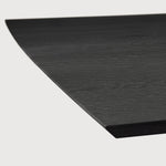 Mikado dining table - varnished oak - black - rectangular White Cliff Studio Dining Table