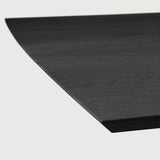 Mikado dining table - varnished oak - black - rectangular White Cliff Studio Dining Table