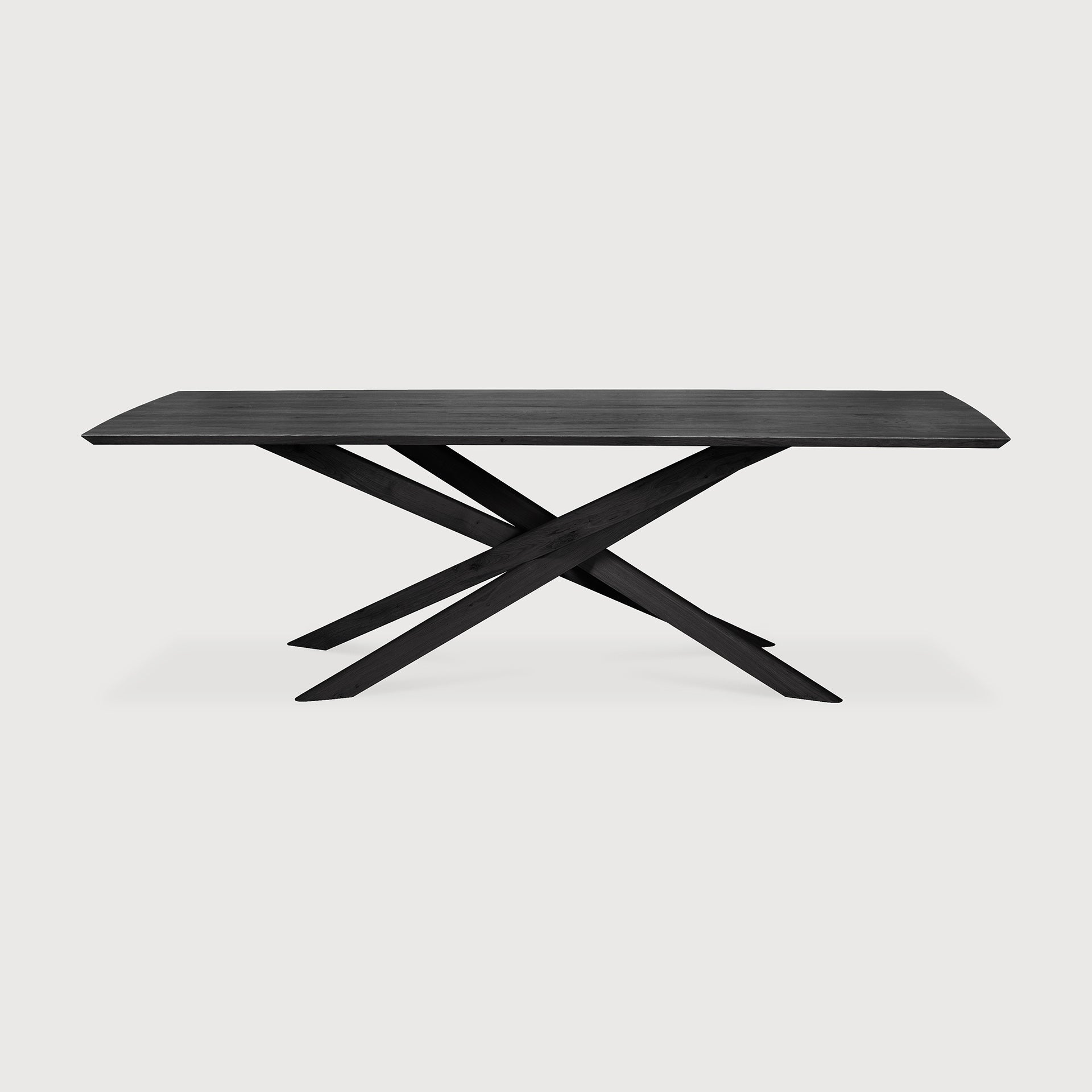 Mikado dining table - varnished oak - black - rectangular White Cliff Studio Dining Table