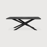 Mikado dining table - varnished oak - black - rectangular White Cliff Studio Dining Table