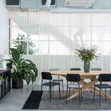 Mikado meeting table - varnished oak - oval - with wire management box White Cliff Studio Conference Room Table