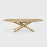 Mikado meeting table - varnished oak - oval - with wire management box White Cliff Studio Conference Room Table