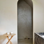 Mikado side table - oak - round White Cliff Studio Side Table