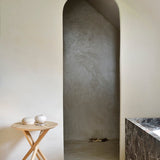 Mikado side table - oak - round White Cliff Studio Side Table