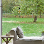 Mikado side table - oak - round White Cliff Studio Side Table