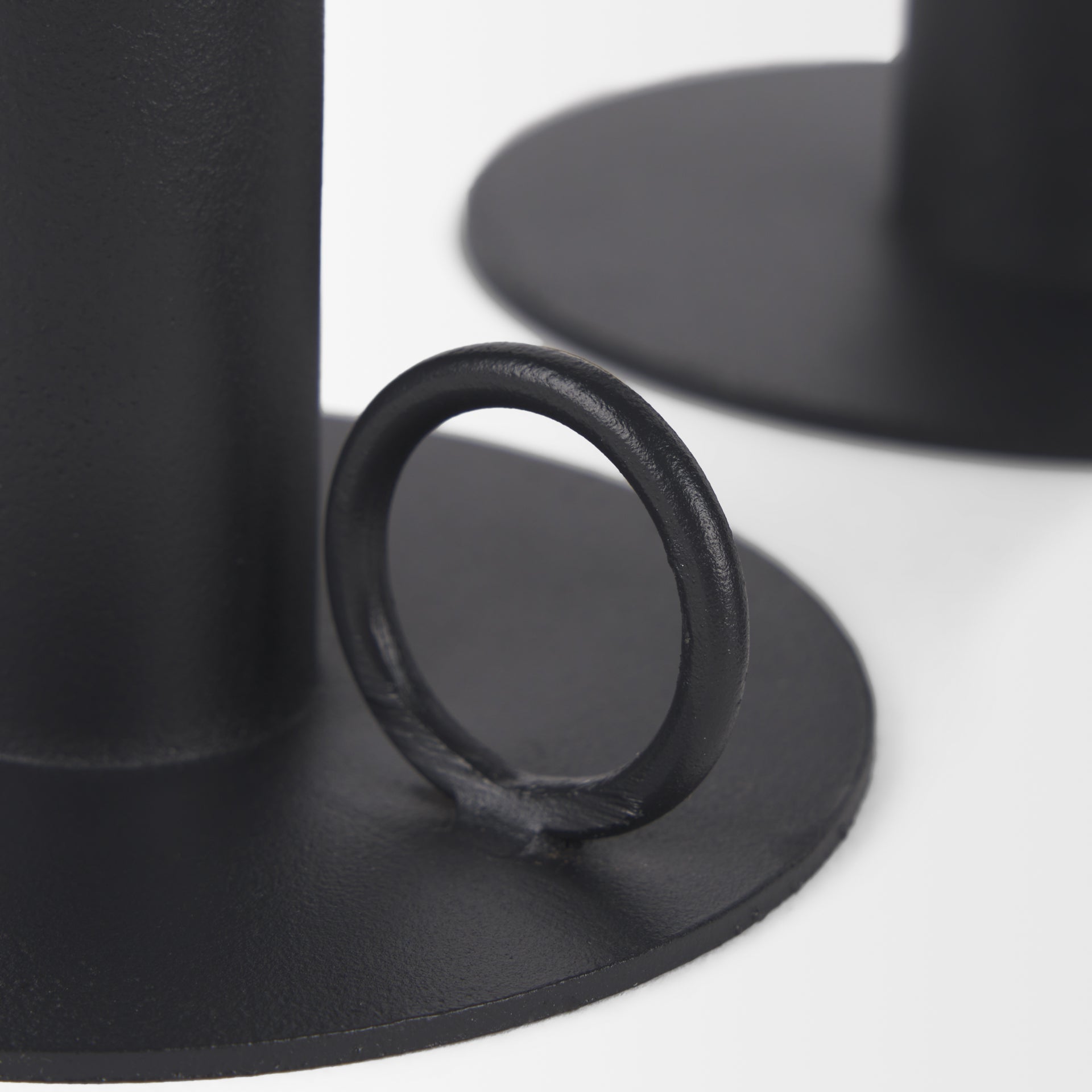 Miles Minimalist Noir Candle Holders
