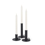 Miles Minimalist Noir Candle Holders