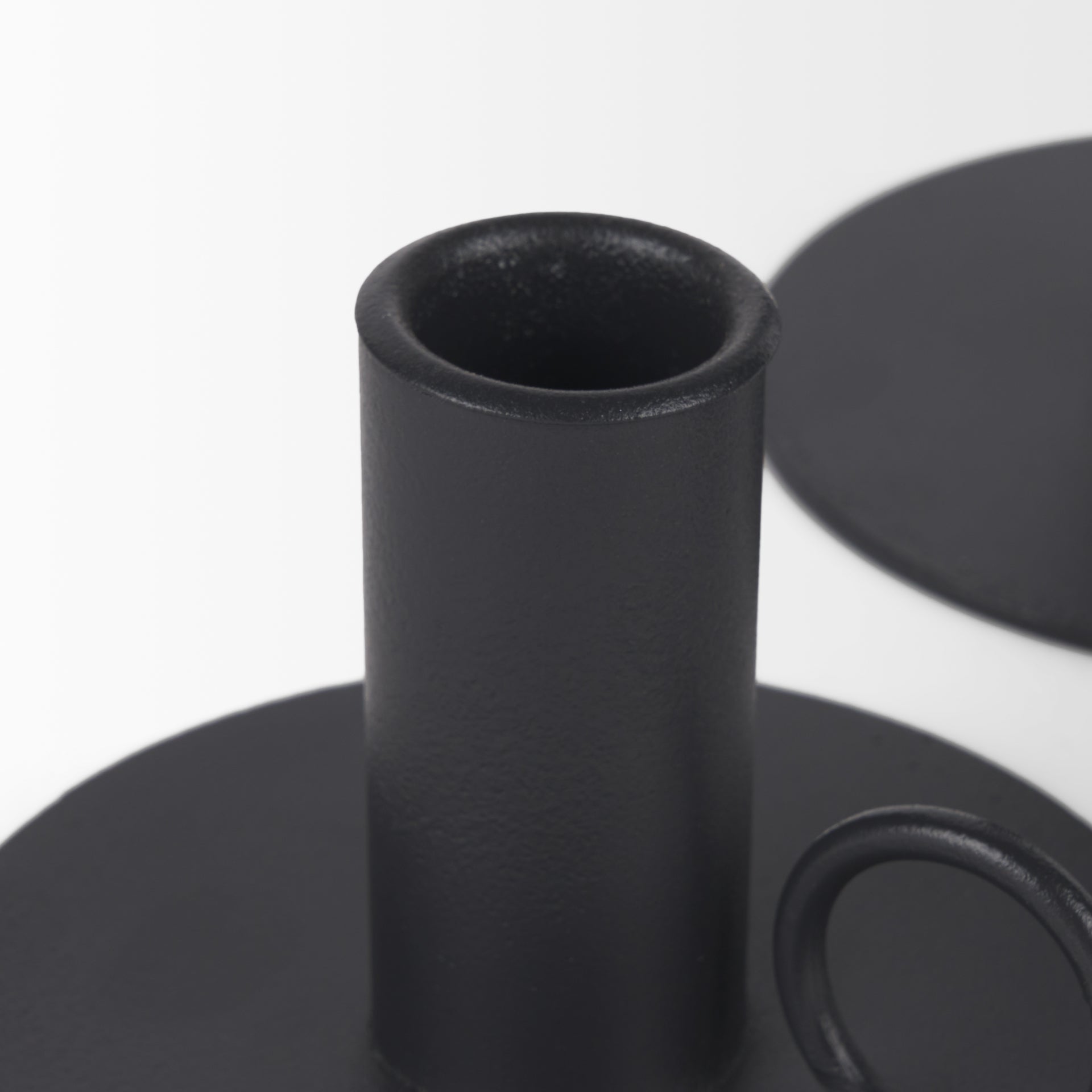 Miles Minimalist Noir Candle Holders