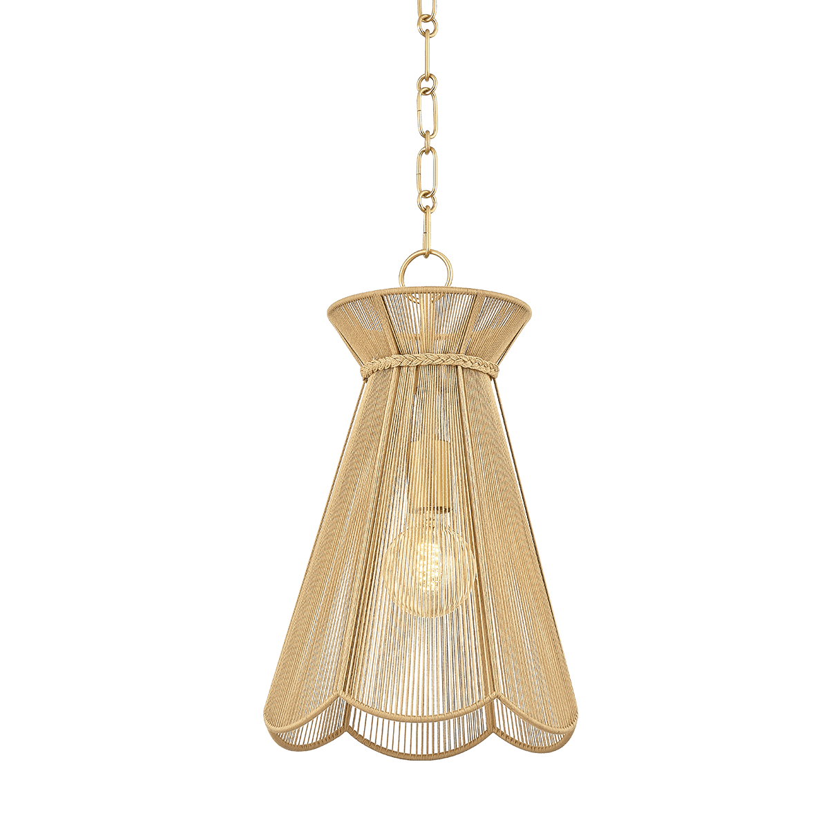 Mitzi | Aaliyah Pendant - AGED BRASS White Cliff Studio Pendant