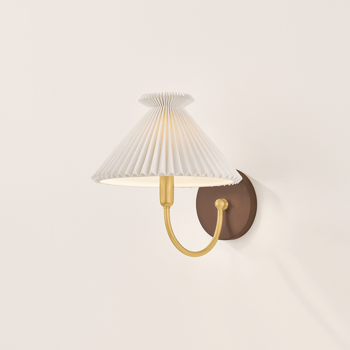 Mitzi | Acacia Wall Sconce - AGED BRASS White Cliff Studio Wall Sconce