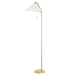 Mitzi | Aisa Floor Lamp - AGED BRASS White Cliff Studio Floor Lamp