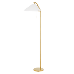 Mitzi | Aisa Floor Lamp - AGED BRASS White Cliff Studio Floor Lamp