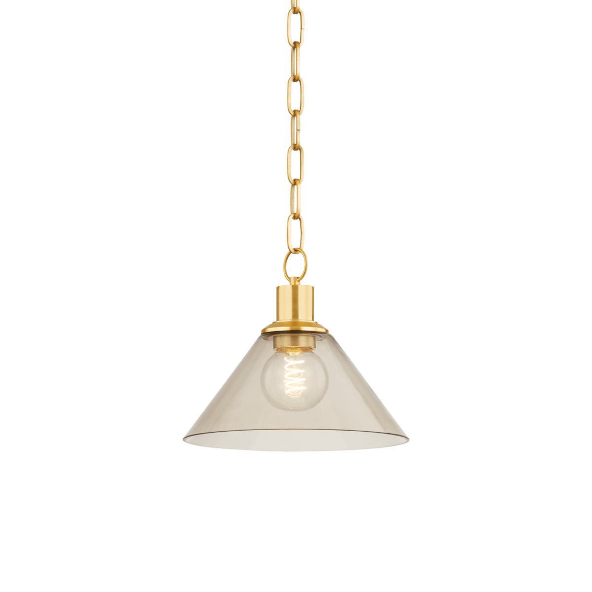Mitzi | Anniebee Pendant in Aged Brass White Cliff Studio Pendant Lighting