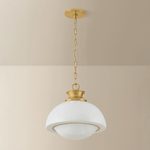 Mitzi | Celine Pendant - AGED BRASS White Cliff Studio Pendant