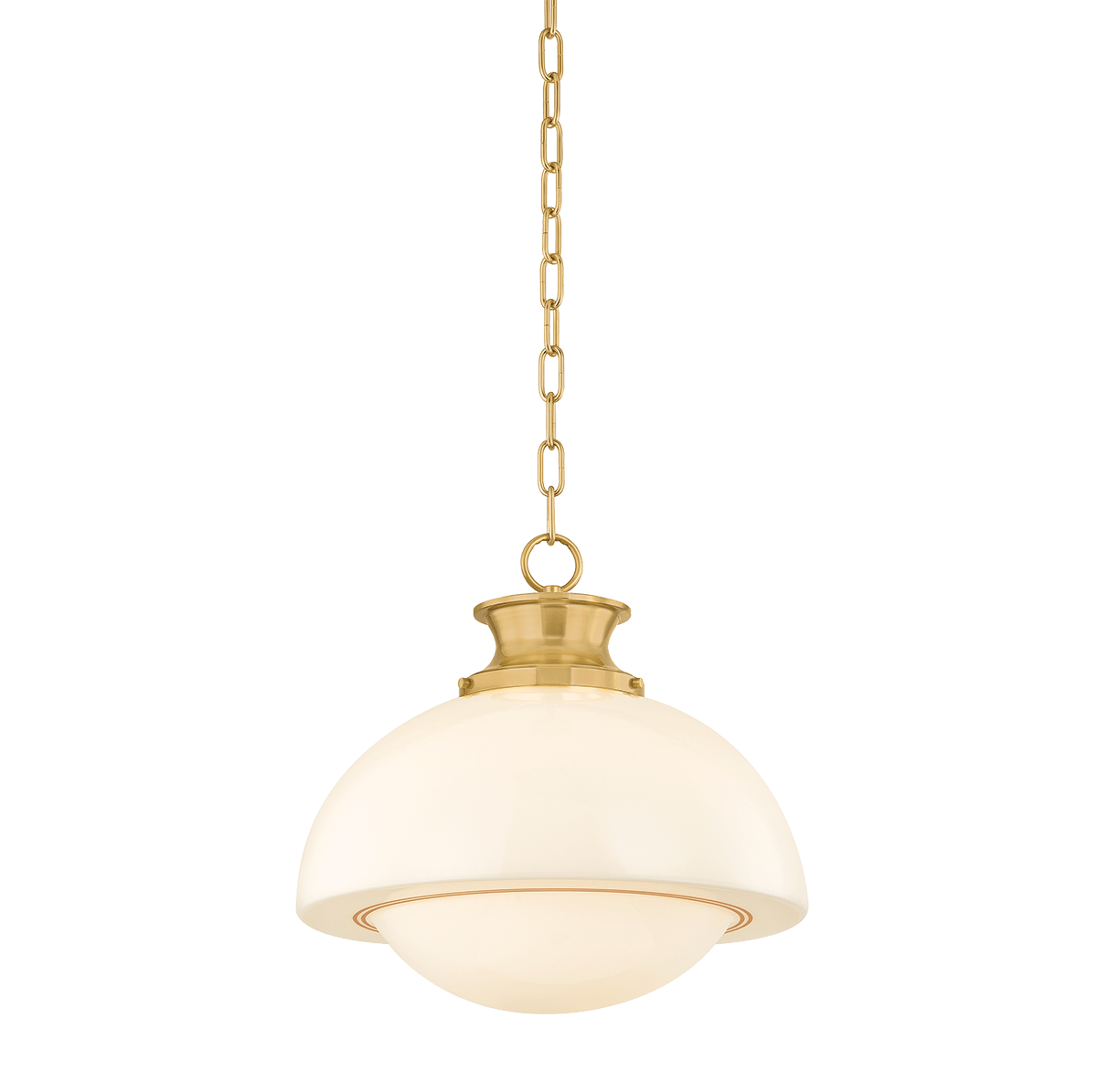 Mitzi | Celine Pendant - AGED BRASS White Cliff Studio Pendant