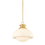 Mitzi | Celine Pendant - AGED BRASS White Cliff Studio Pendant