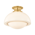 Mitzi | Celine Semi Flush - AGED BRASS White Cliff Studio Semi Flush