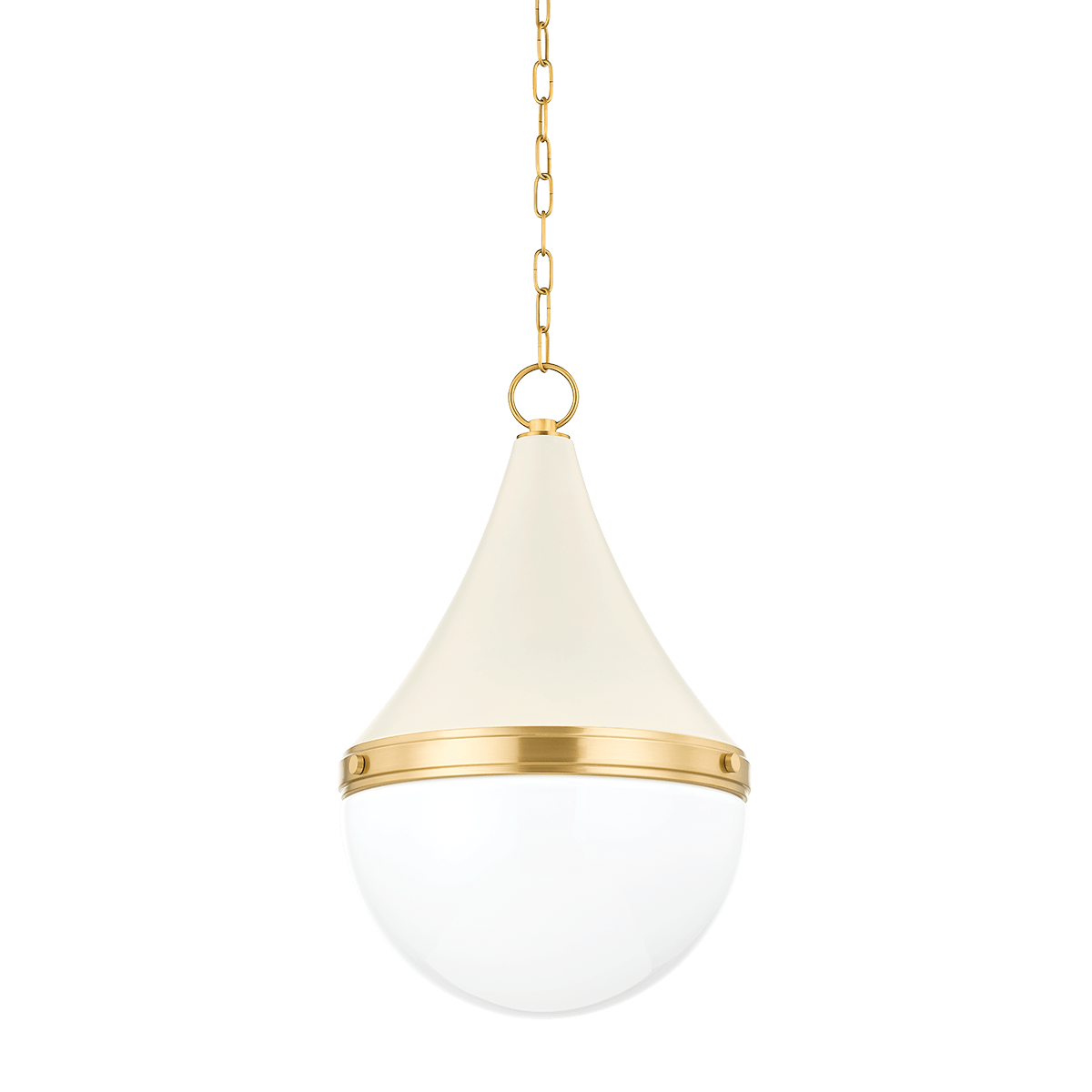 Mitzi | Ciara Pendant in Aged Brass, H787701L-AGB/SCR White Cliff Studio Pendant Lighting