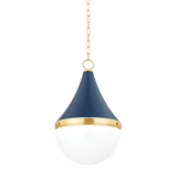 Mitzi | Ciara Pendant in Aged Brass, H787701L-AGB/SNY White Cliff Studio Pendant Lighting