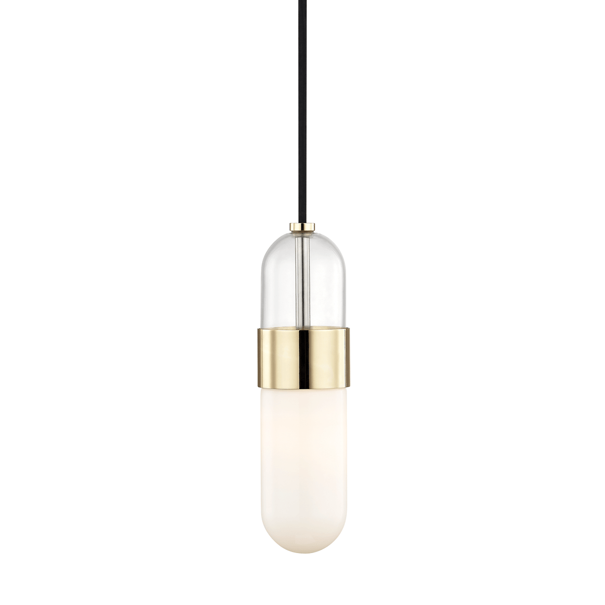 Mitzi | Emilia Pendant in Polished Brass White Cliff Studio Pendant Lighting