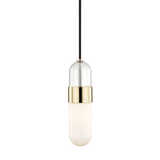 Mitzi | Emilia Pendant in Polished Brass White Cliff Studio Pendant Lighting