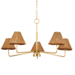 Mitzi | Issa Chandelier - AGED BRASS White Cliff Studio Chandelier