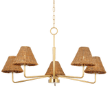 Mitzi | Issa Chandelier - AGED BRASS White Cliff Studio Chandelier