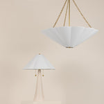 Mitzi | Jane Scalloped Pendant Light White Cliff Studio Pendant Lighting