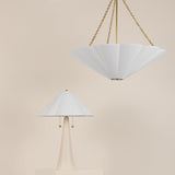 Mitzi | Jane Scalloped Semi Flush Light White Cliff Studio Flush Mount Lights