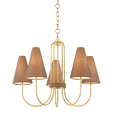 Mitzi | Jessel Chandelier in Aged Brass White Cliff Studio Chandelier