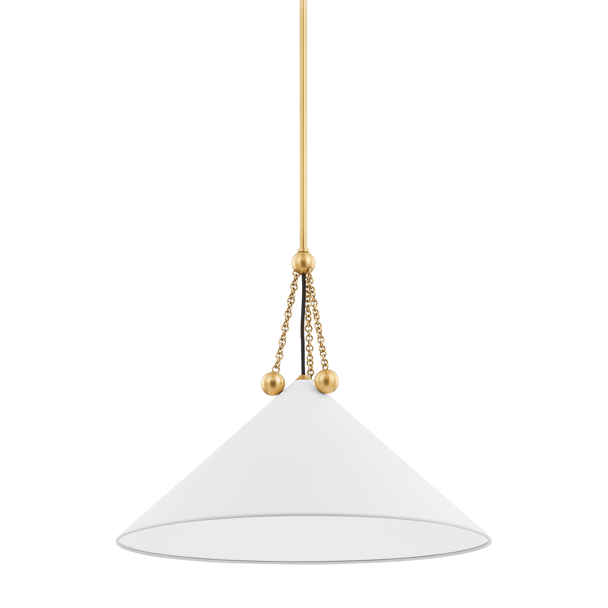 Mitzi | Kalea Pendant in Aged Brass White Cliff Studio Pendant Lighting