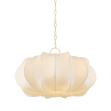 Mitzi | Keilah Pendant in Aged Brass, Large White Cliff Studio Pendant Lighting