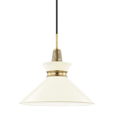 Mitzi | Kiki Pendant in Aged Brass, H251701S-AGB/CR White Cliff Studio Pendant Lighting